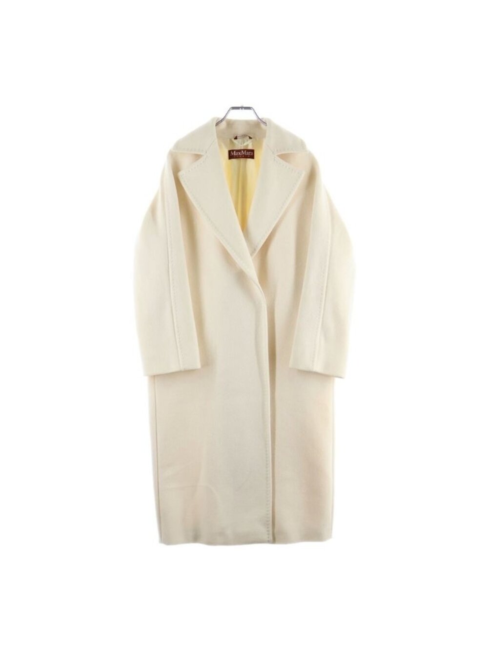 Max Mara Long Coat Ivory Wool